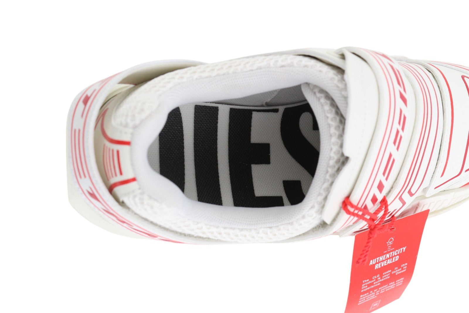 DIESEL S-Pendhio Lc vyriški sportbačiai, balti, migdolų spalvos, žemakulniai, EU41, su užtrauktuku, RRP 295 € 