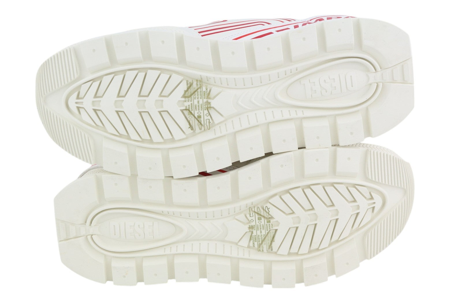 DIESEL S-Pendhio Lc vyriški sportbačiai, balti, migdolų spalvos, žemakulniai, EU41, su užtrauktuku, RRP 295 € 