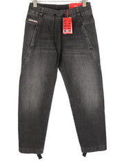 DIESEL D-Krailey-ET 09D52 moteriški džinsai W26 Jogg sportinis su elastingu juosmeniu, pilki, RRP 250 € 