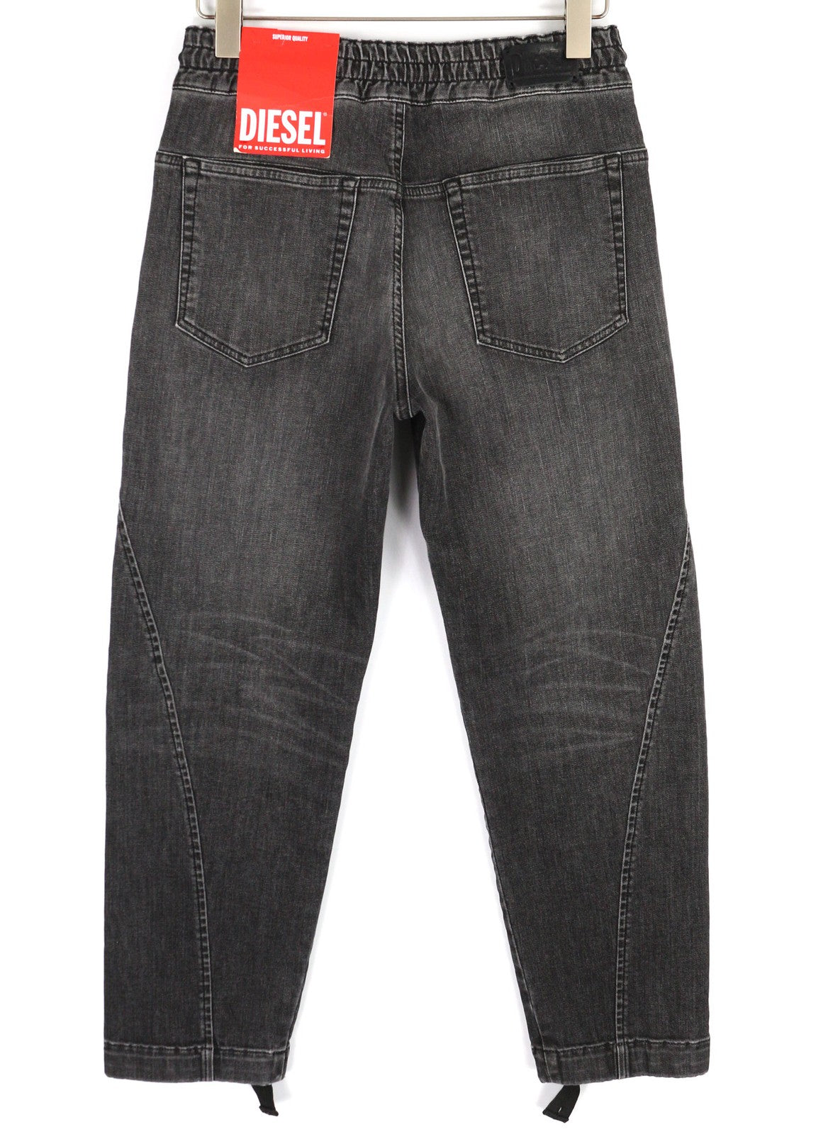 DIESEL D-Krailey-ET 09D52 moteriški džinsai W26 Jogg sportinis su elastingu juosmeniu, pilki, RRP 250 € 