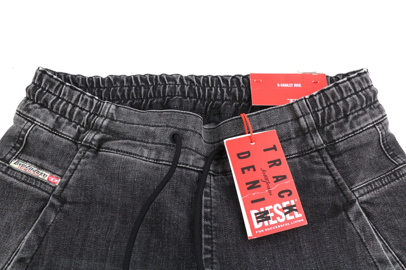 DIESEL D-Krailey-ET 09D52 moteriški džinsai W26 Jogg sportinis su elastingu juosmeniu, pilki, RRP 250 € 