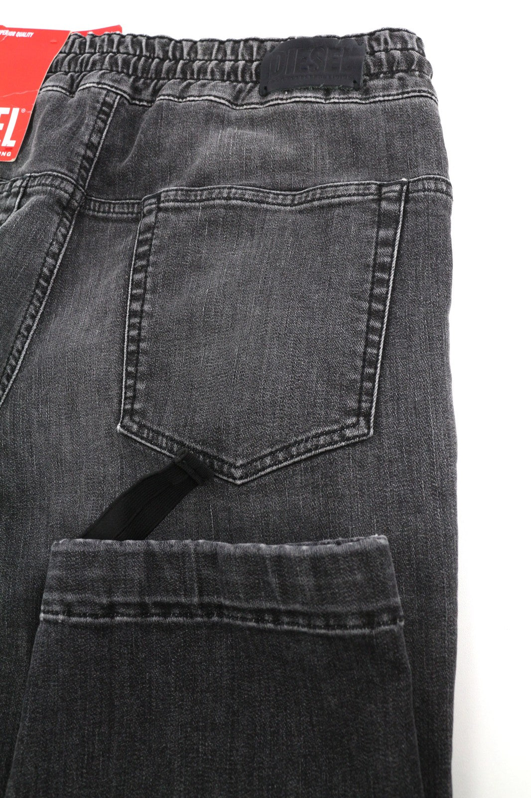 DIESEL D-Krailey-ET 09D52 moteriški džinsai W26 Jogg sportinis su elastingu juosmeniu, pilki, RRP 250 € 