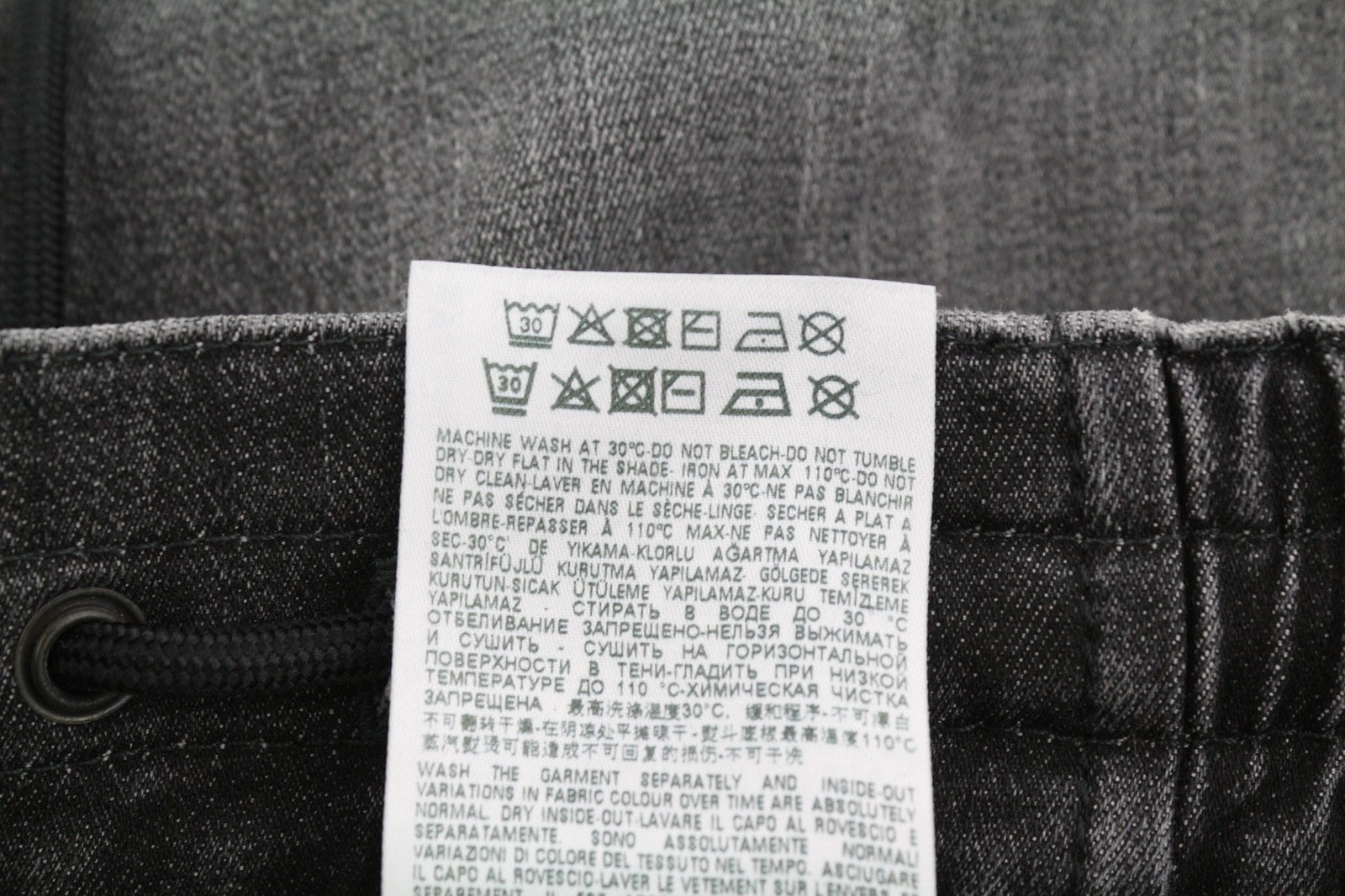 DIESEL D-Krailey-ET 09D52 moteriški džinsai W26 Jogg sportinis su elastingu juosmeniu, pilki, RRP 250 € 