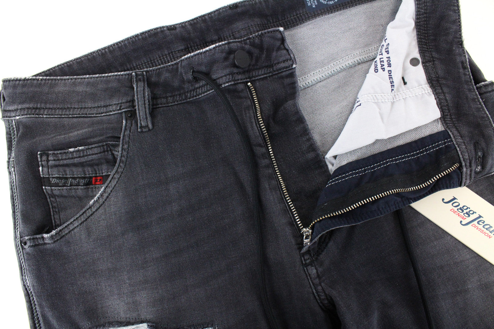 Vyriški DIESEL džinsai Krooley CB-NE 069EM W32 pilki, dirbtinio tamprumo, ploni. 