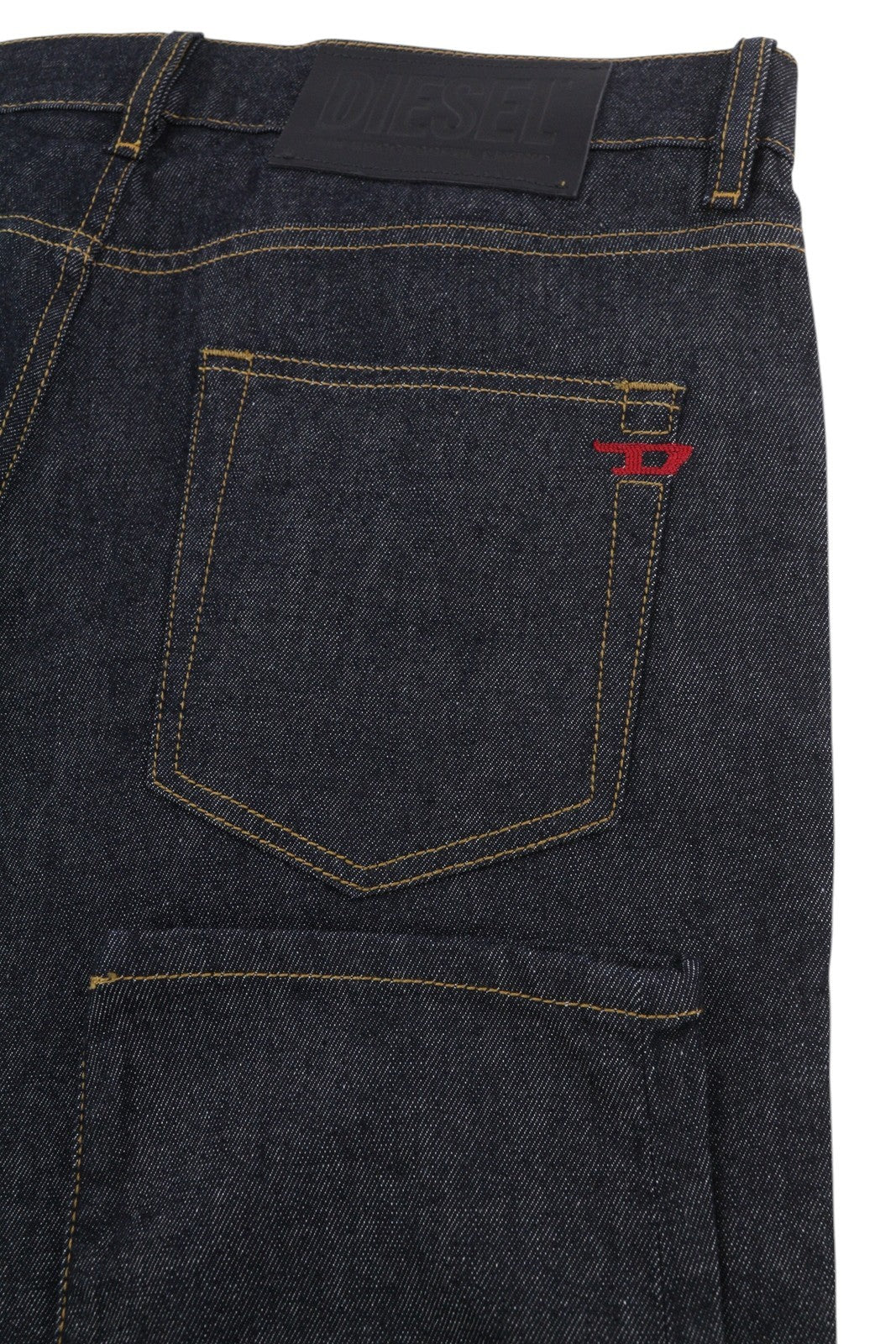 DIESEL D-Strukt 009HF vyriški džinsai W34/L34 Slim Fit su tampriu užtrauktuku, tamsiai mėlyni 