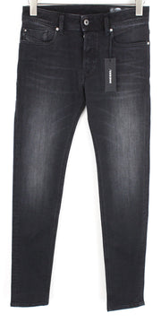 DIESEL vyriški „Troxer R6T80“ džinsai, W27/L30, ploni, tamprūs, pilki, medvilniniai 