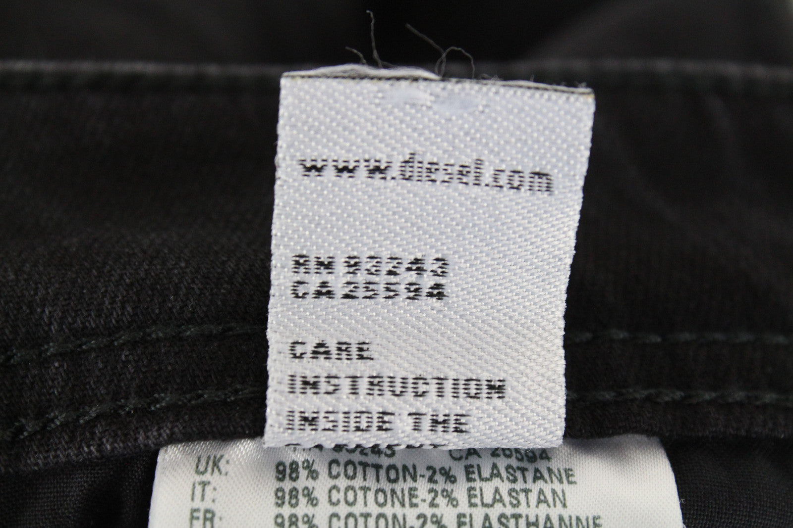 DIESEL vyriški „Troxer R6T80“ džinsai, W27/L30, ploni, tamprūs, pilki, medvilniniai 