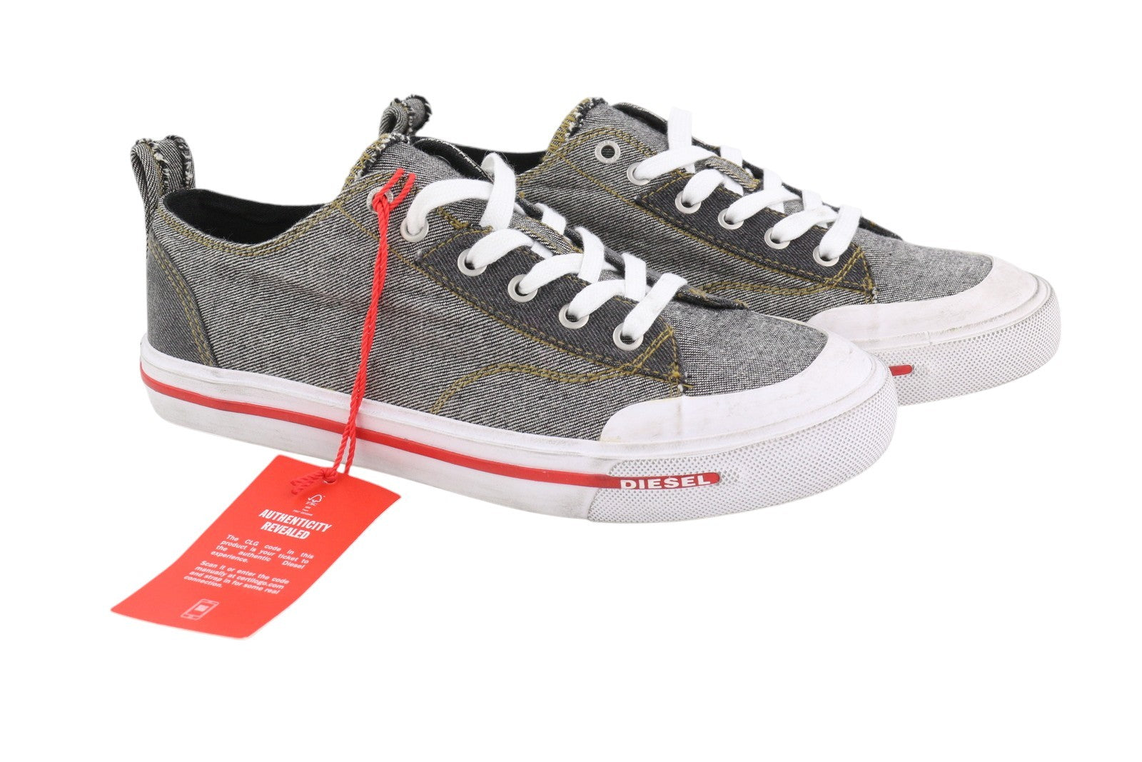 DIESEL S-Athos žemakulniai vyriški sportbačiai, EU42, tamsiai rudi, žema pakulnė, su raišteliais, migdolų nosele, RRP 175 € 