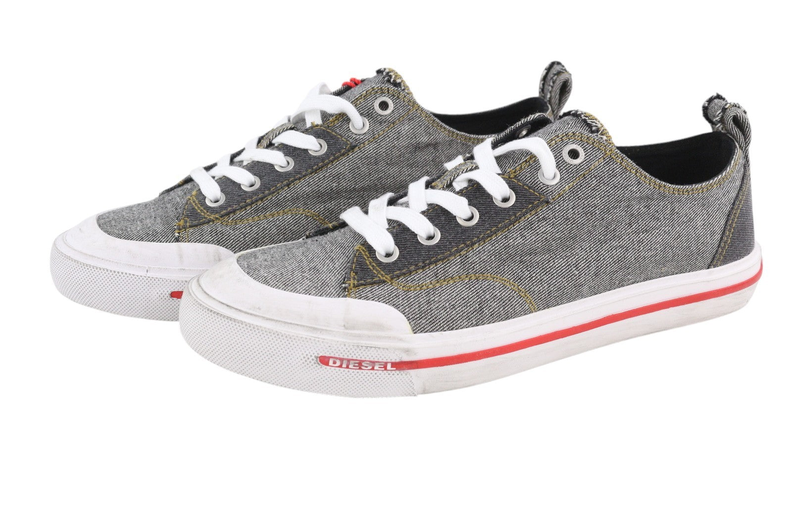 DIESEL S-Athos žemakulniai vyriški sportbačiai, EU42, tamsiai rudi, žema pakulnė, su raišteliais, migdolų nosele, RRP 175 € 