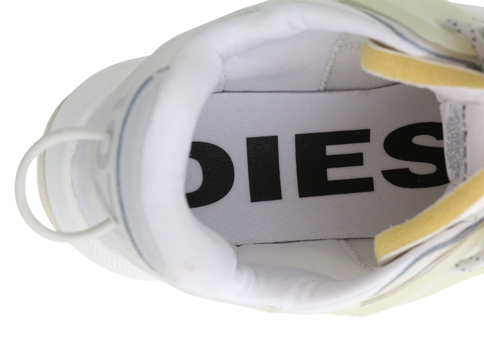 DIESEL S-Serendipity Mask vyriški sportbačiai, 45 €, balti, migdolų nosys, su raišteliais, RRP 130 € 