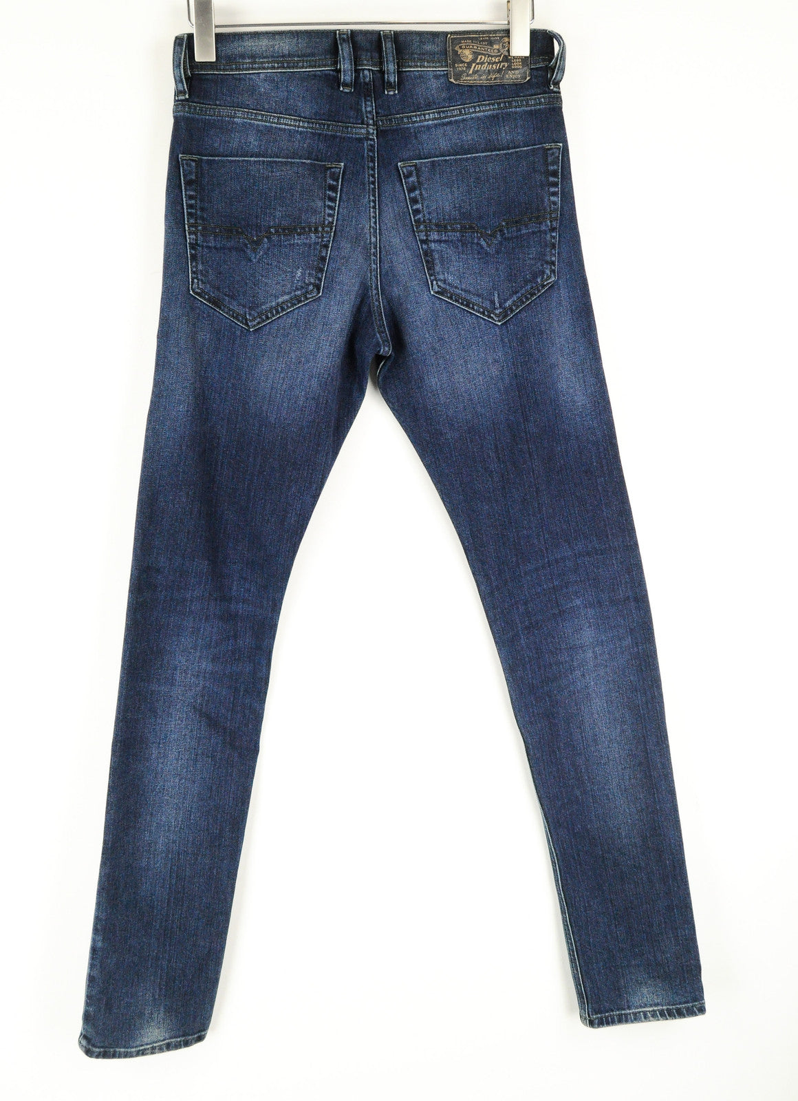 DIESEL Tepphar R14J8 Men Jeans W28/L32 Slim Carrot Blue Ripped Stretch