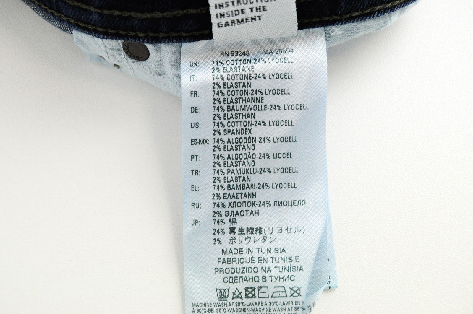 DIESEL Tepphar R14J8 vyriški džinsai W28/L32 Slim morkų mėlynos spalvos plėšyti tamprūs džinsai 