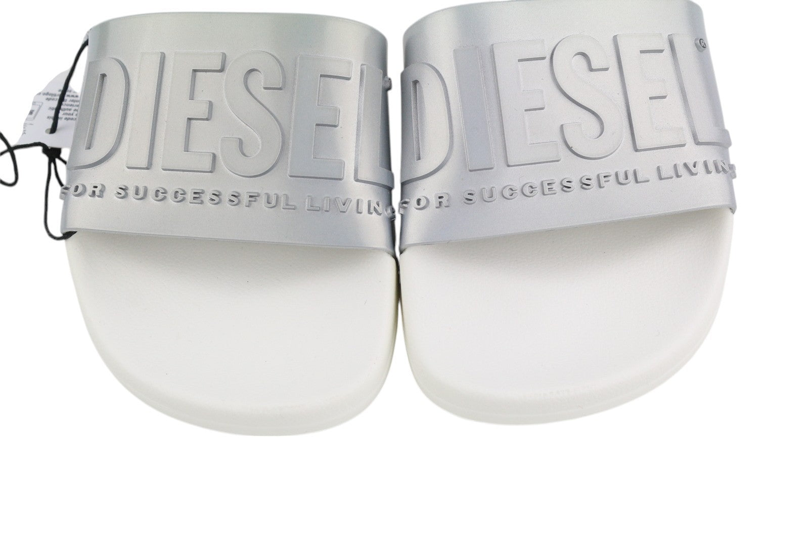 DIESEL Sa-Mayemi moteriškos basutės, 37 dydžio, šviesios paplūdimio šlepetės atviromis nosimis, šlepetės su logotipu. 