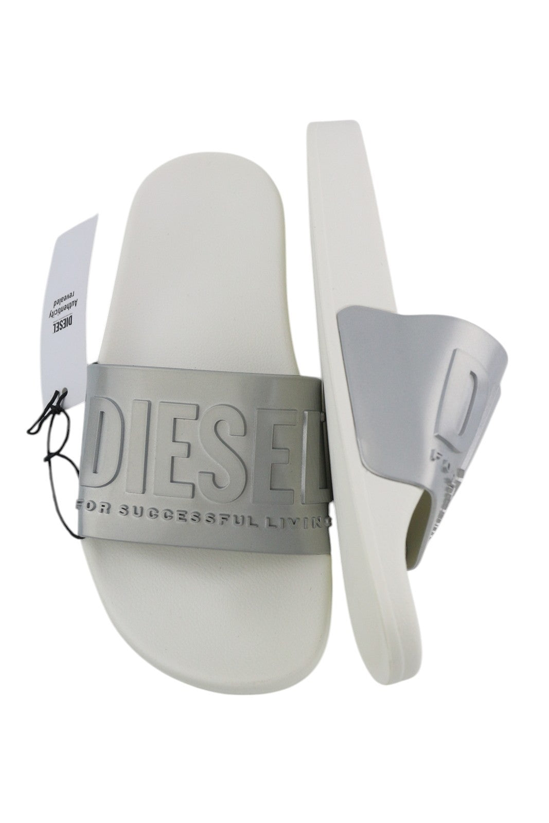 DIESEL Sa-Mayemi moteriškos basutės, 37 dydžio, šviesios paplūdimio šlepetės atviromis nosimis, šlepetės su logotipu. 