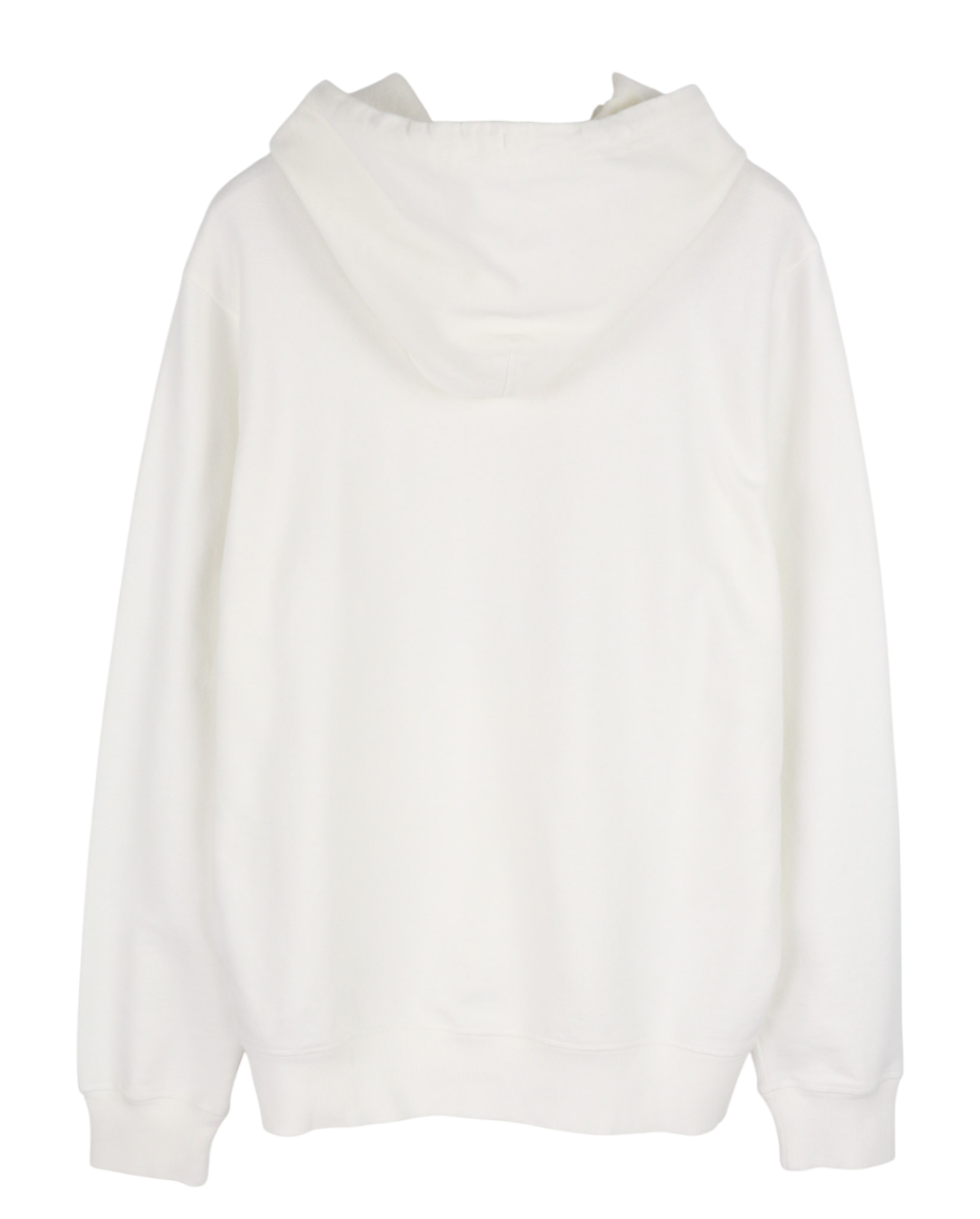 DIESEL D4D-21 vyriškas džemperis su gobtuvu, 2XL dydžio, baltas medvilninis megztinis su kengūros kišene, rekomenduojama kaina – 175 € 