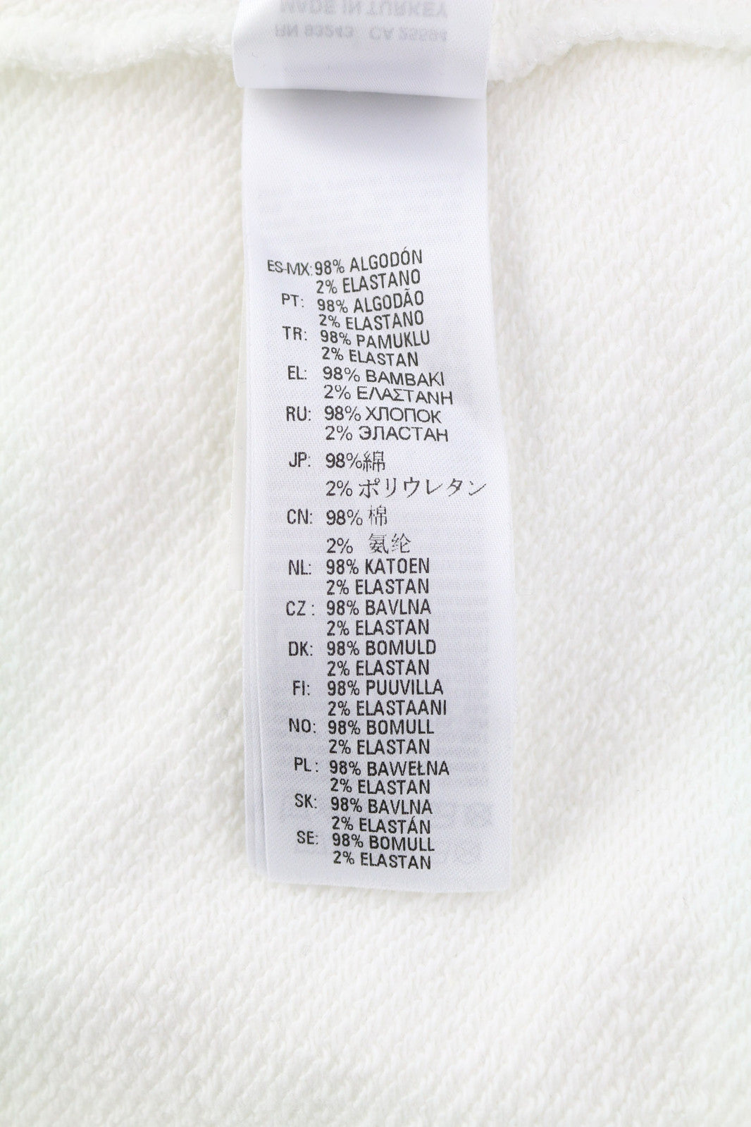 DIESEL D4D-21 vyriškas džemperis su gobtuvu, 2XL dydžio, baltas medvilninis megztinis su kengūros kišene, rekomenduojama kaina – 175 € 