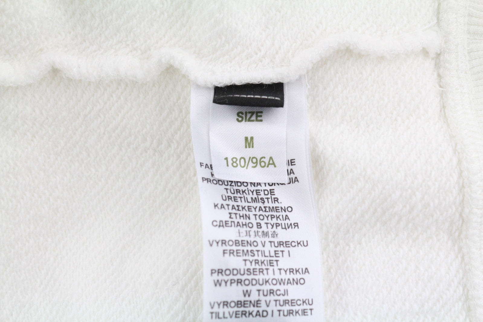 DIESEL D4D-21 vyriškas džemperis su gobtuvu M, baltas, medvilninis, megztinis su kengūros kišene, RRP 175 € 