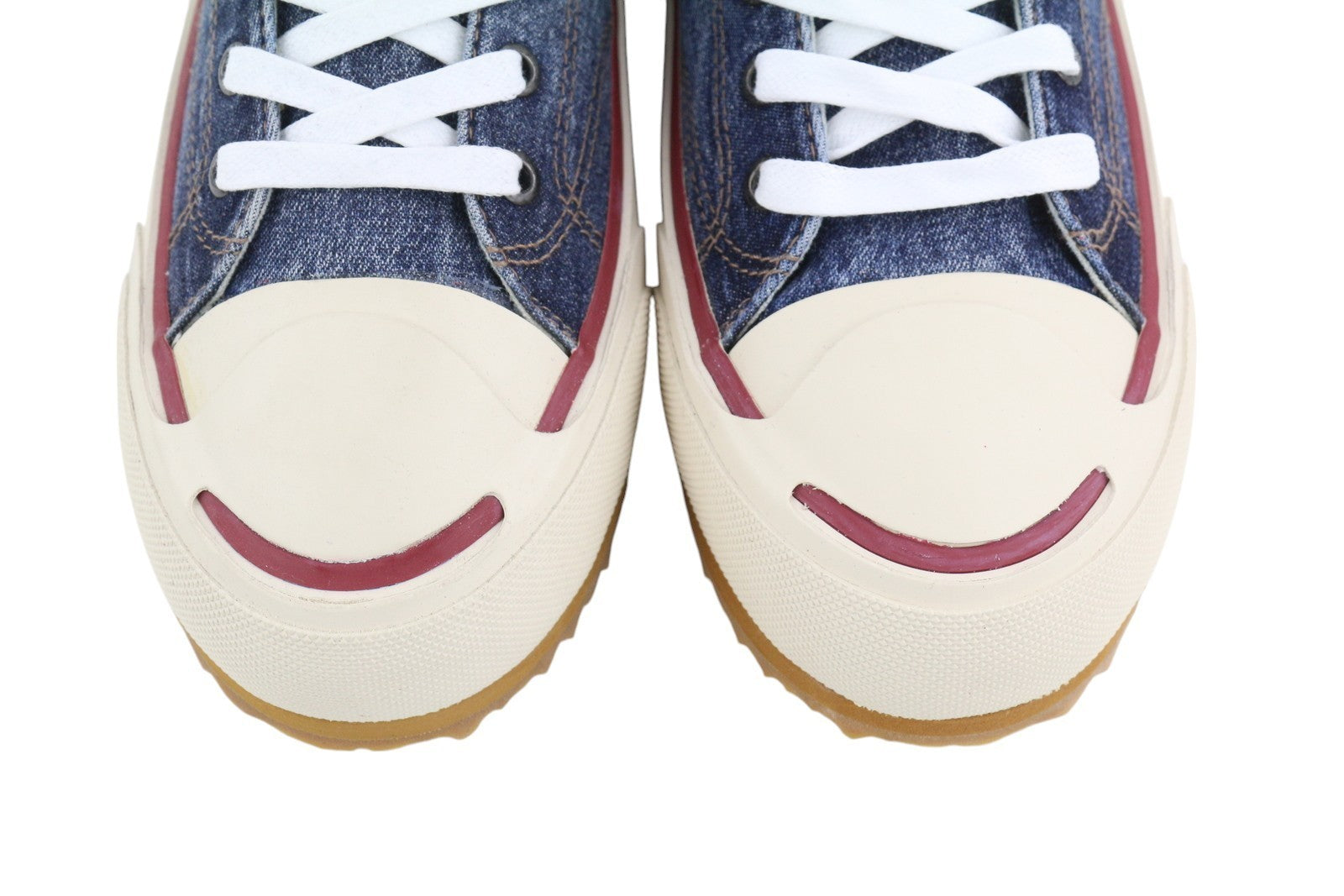 DIESEL S-Principia Mid vyriški sportbačiai, EU45, aukšti pakulniai, nėriniuoti, džinsinio audinio, migdolų nosies, RRP 160 € 