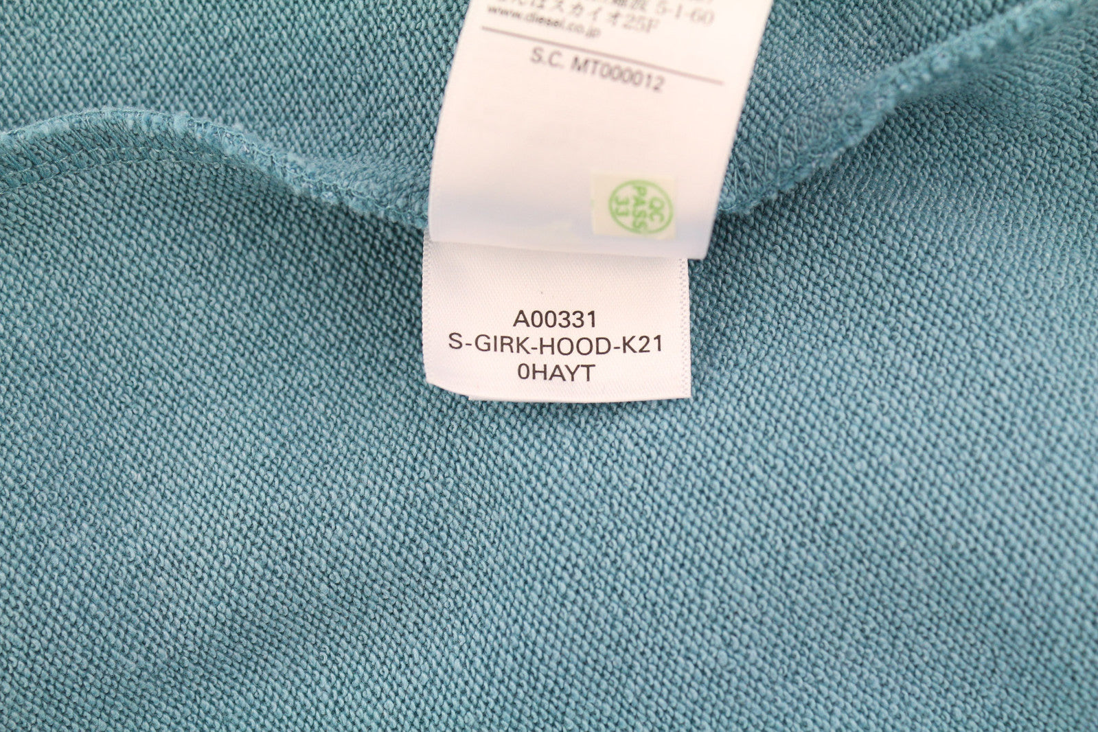 DIESEL S-Girk-Hood-K21 vyriškas džemperis su gobtuvu, 2XL, mėlynas, megztinis, didelis, kengūros spalvos, rekomenduojama kaina – 110 € 