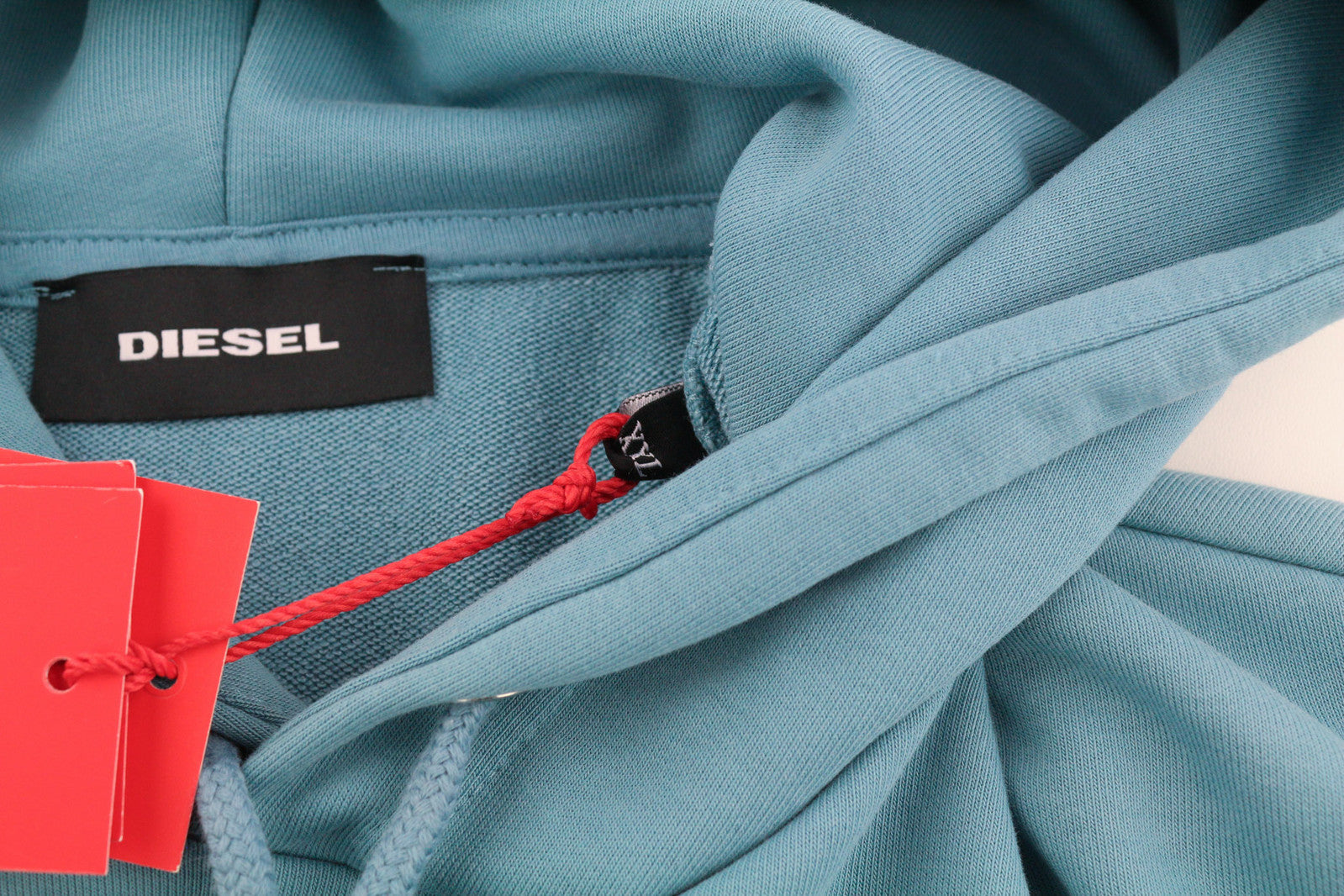 DIESEL S-Girk-Hood-K21 vyriškas džemperis su gobtuvu, 2XL, mėlynas, megztinis, didelis, kengūros spalvos, rekomenduojama kaina – 110 € 