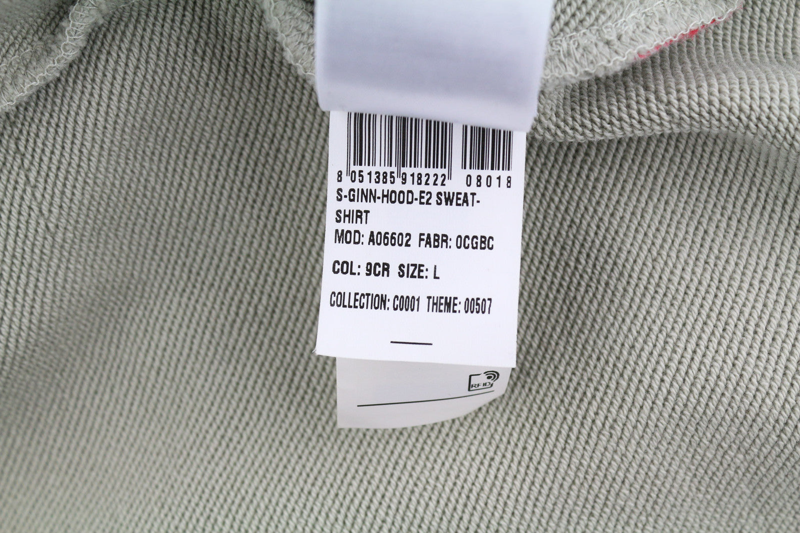 DIESEL S-Ginn-Hood-E2 vyriškas džemperis su gobtuvu, L dydžio, pilkas, megztinis su kengūra, didelis, rekomenduojama kaina – 195 € 