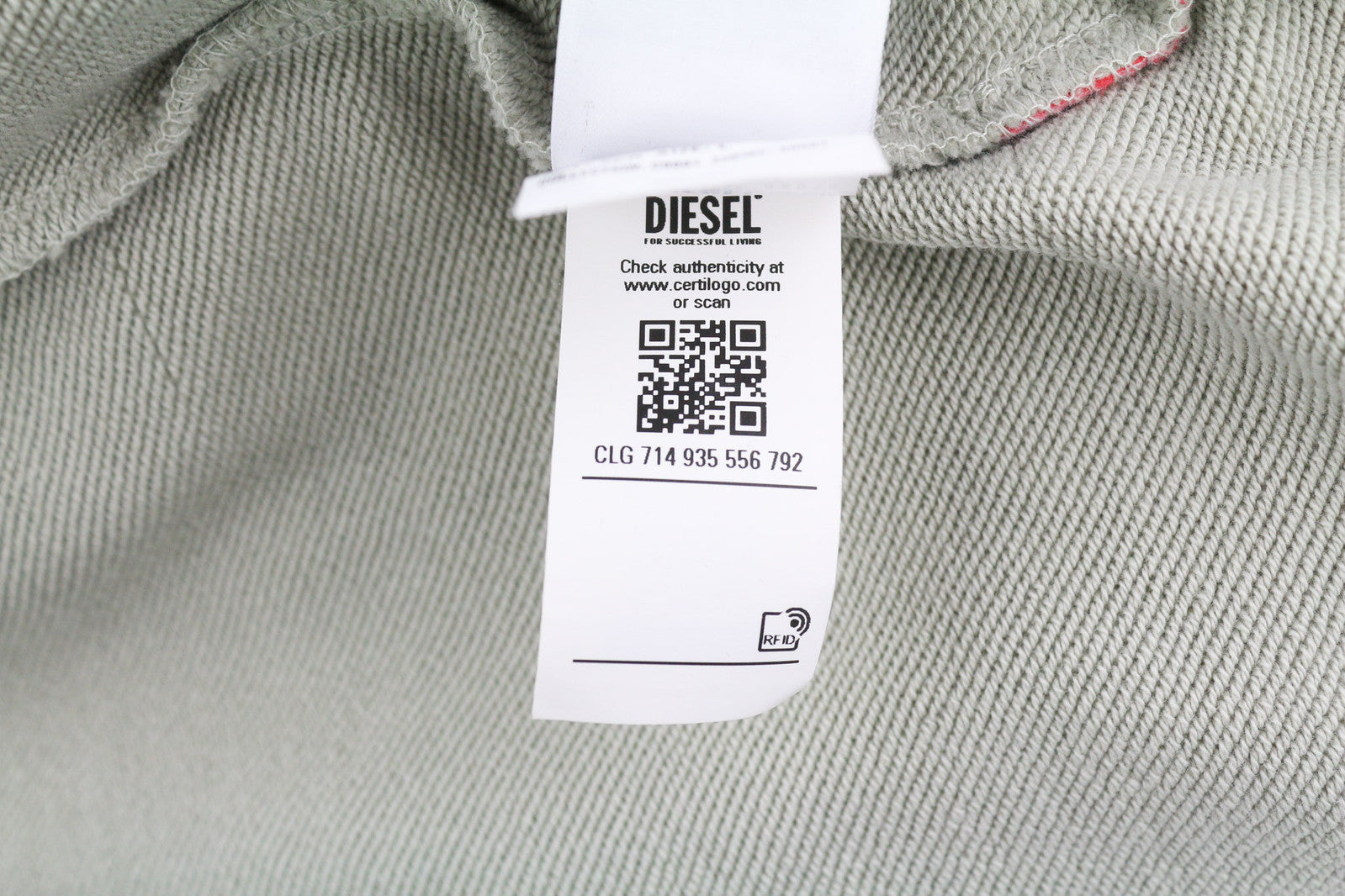 DIESEL S-Ginn-Hood-E2 vyriškas džemperis su gobtuvu, L dydžio, pilkas, megztinis su kengūra, didelis, rekomenduojama kaina – 195 € 