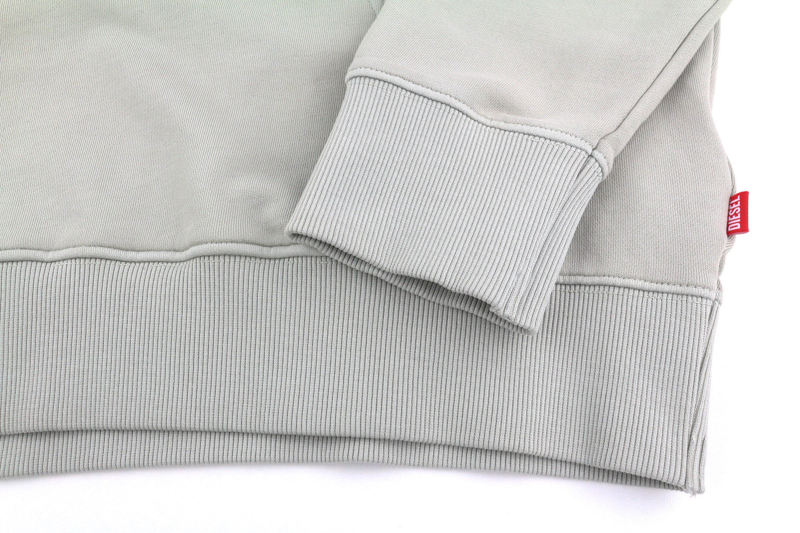 DIESEL S-Ginn-Hood-E2 vyriškas džemperis su gobtuvu, L dydžio, pilkas, megztinis su kengūra, didelis, rekomenduojama kaina – 195 € 