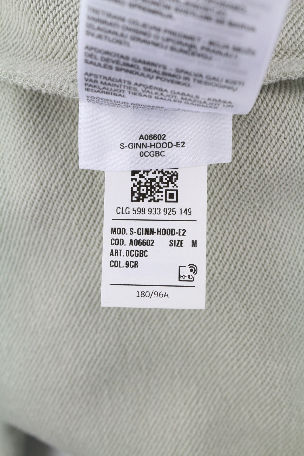 DIESEL S-Ginn-Hood-E2 vyriškas džemperis su gobtuvu M dydžio, pilkas, megztinis su kengūra, didelis dydis, rekomenduojama kaina – 195 € 