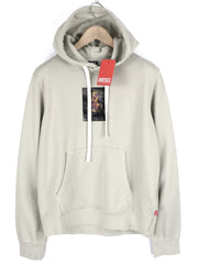 DIESEL S-Ginn-Hood-E2 vyriškas džemperis su gobtuvu, L dydžio, pilkas, megztinis su kengūra, didelis, rekomenduojama kaina – 195 € 