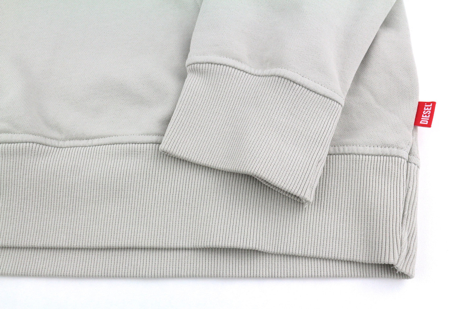 DIESEL S-Ginn-Hood-E2 vyriškas džemperis su gobtuvu, L dydžio, pilkas, megztinis su kengūra, didelis, rekomenduojama kaina – 195 € 