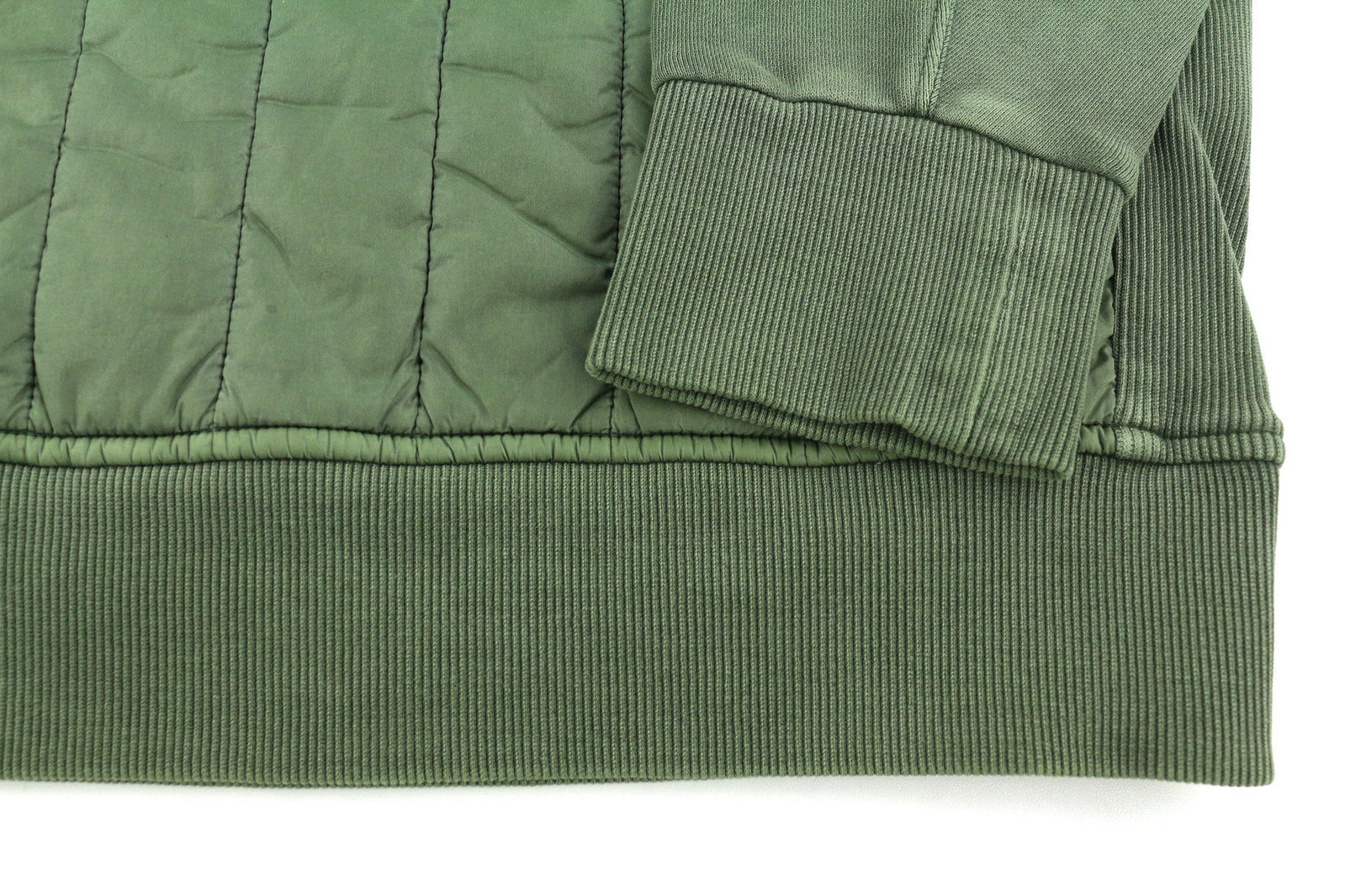 DIESEL S-Holty vyriškas džemperis, L dydžio, žalias, megztinis su paminkštinimu, dygsniuota apvalia kaklo linija, RRP225