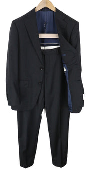 SUITSUPPLY Napoli kostiumas UK36R vyriškas Super 110's pilkas vilnonis dviejų dalių komplektas 