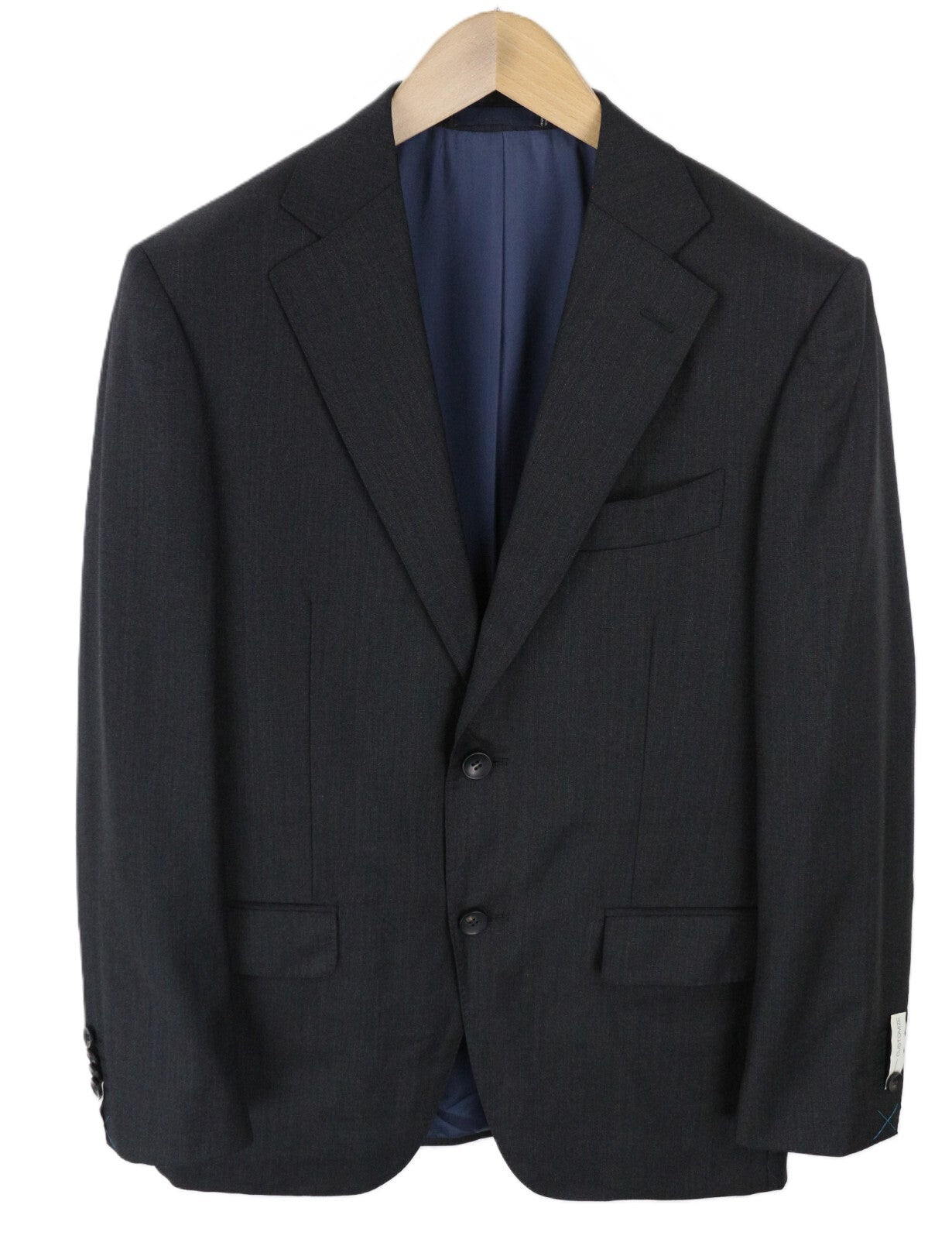 SUITSUPPLY Napoli kostiumas UK36R vyriškas Super 110's pilkas vilnonis dviejų dalių komplektas 