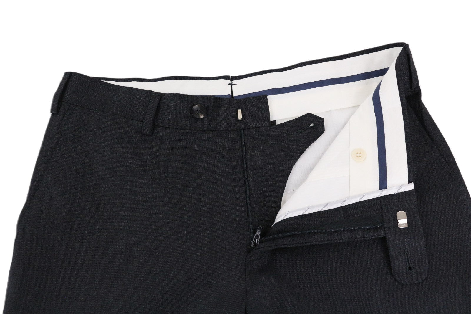 SUITSUPPLY Napoli kostiumas UK36R vyriškas Super 110's pilkas vilnonis dviejų dalių komplektas 