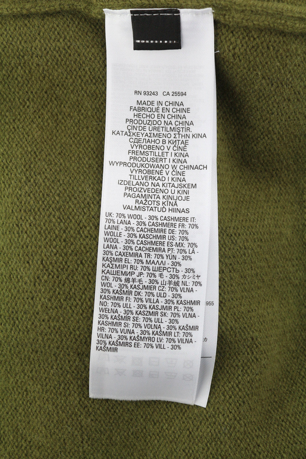 DIESEL K-Olby vyriškas megztinis M, vilnonis, kašmyro mezgimo megztinis su apvalia kaklo iškirpte, žalias, rekomenduojama kaina – 325 € 