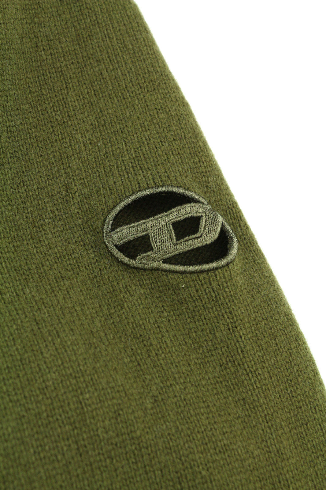 DIESEL K-Olby vyriškas megztinis XL dydžio su vilna ir kašmyru, megztas žalias (RRP325)