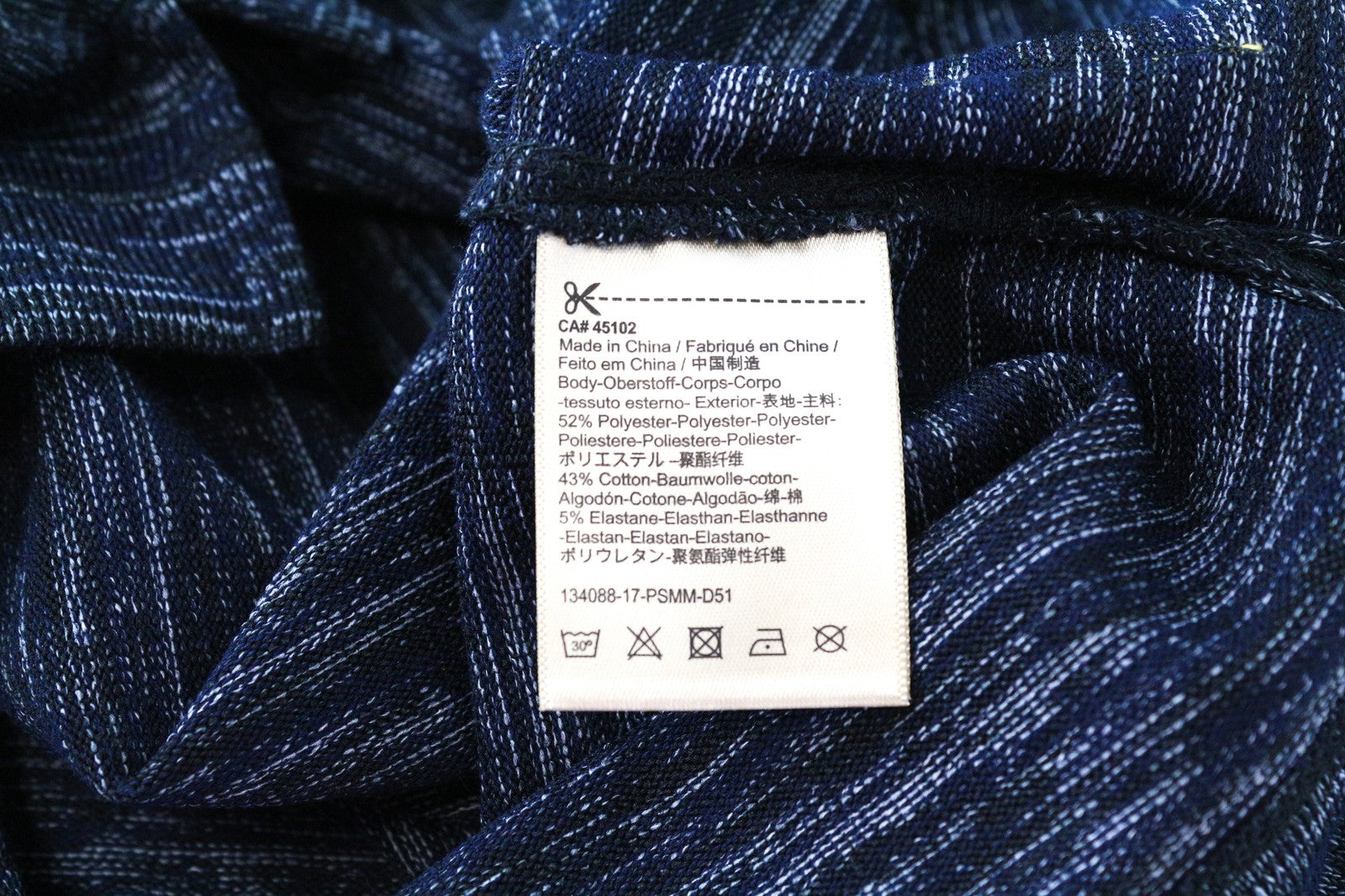 SCOTCH & SODA S Navy T-Shirt Men's Cotton Blend Stretch Short Sleeve