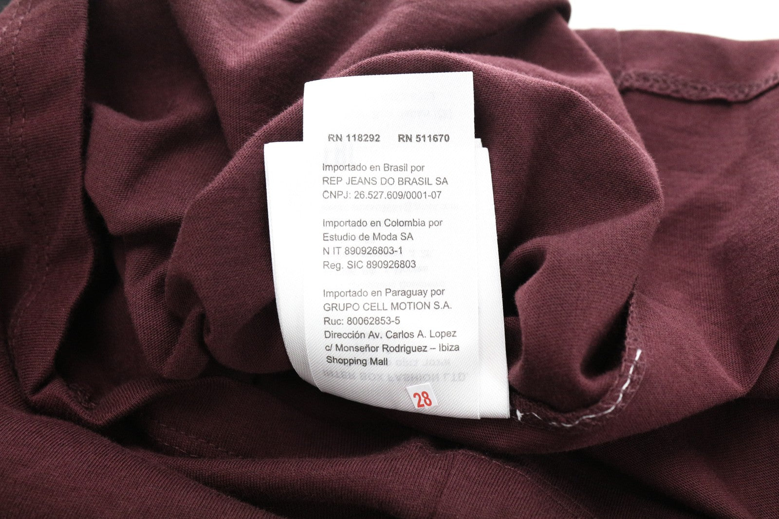 REPLAY raudoni medvilniniai marškinėliai su vasarine apvalia kaklu ir raštais, trumpomis rankovėmis. 