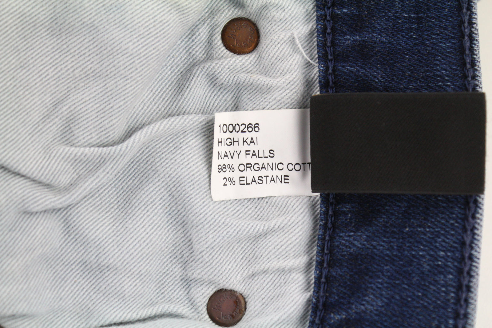 NUDIE JEANS Vyriški Džinsai High Kai W28/L30 Slim mėlyni, tamprūs, skalbti 