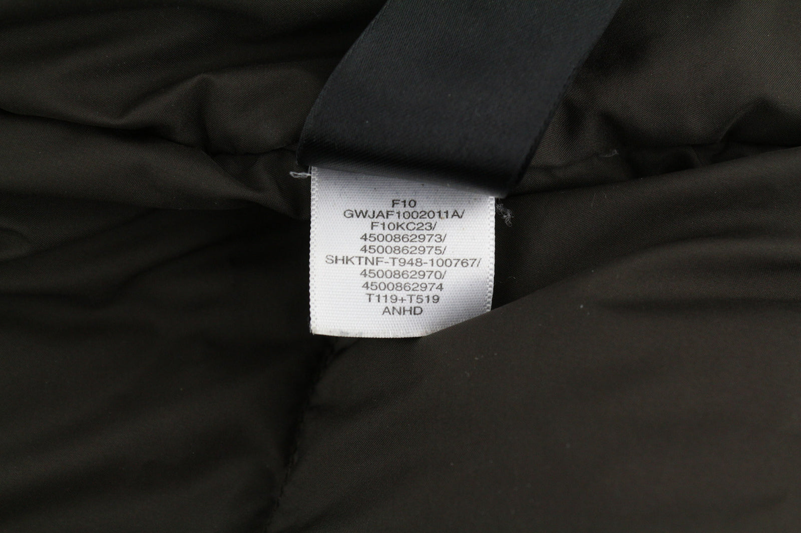 THE NORTH FACE moteriška striukė S ruda parka su žąsų pūkų izoliacija ir gobtuvu su logotipu 