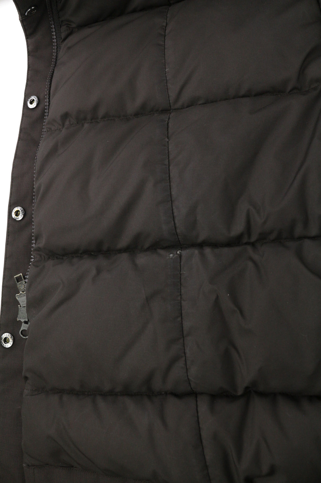 THE NORTH FACE moteriška striukė S ruda parka su žąsų pūkų izoliacija ir gobtuvu su logotipu 