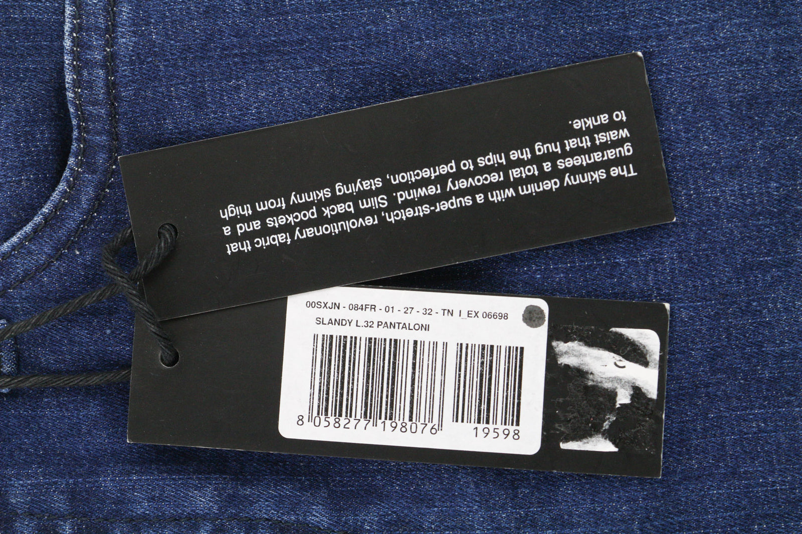 DIESEL Slandy 084FR Women Jeans W27/L32 Super Slim Skinny Regular Waist Stretch