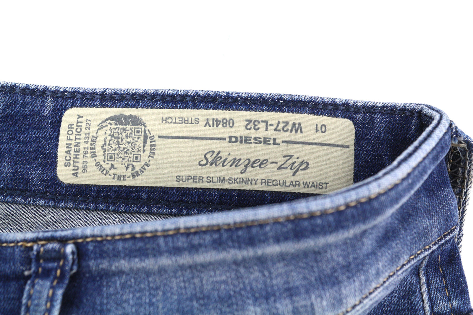 DIESEL Skinzee-Zip 084IY Women Jeans W27/L32 Super Slim Skinny RRP€190