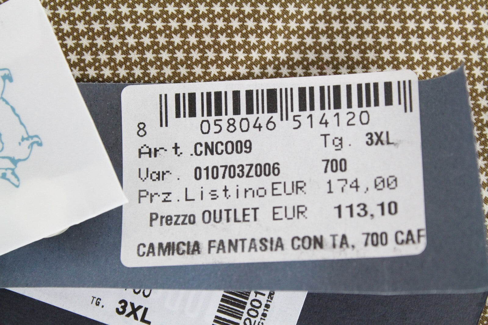 HARMONT &amp; BLAINE vyriški marškiniai su besiūlėmis kišenėmis, gėlėtu raštu ir siauru kirpimu, 3XL dydžio 