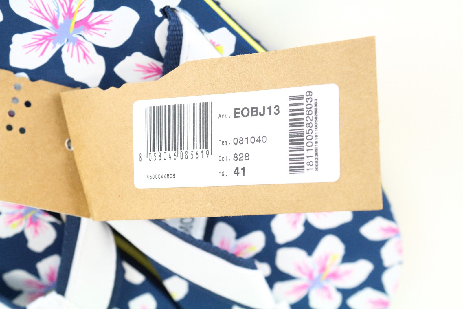 HARMONT &amp; BLAINE vyriškos mėlynos užsegamos šlepetės su gėlių raštu ir unisex stiliaus 