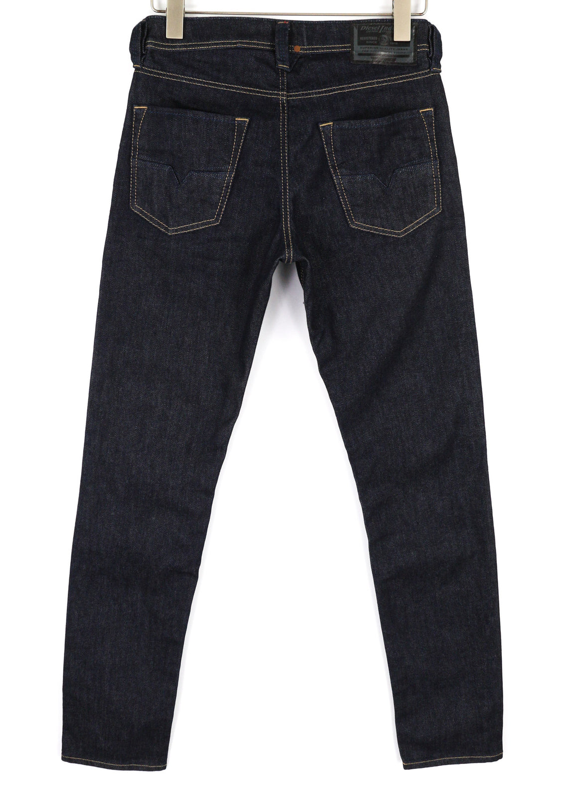 DIESEL Larkee-Beex 084HN vyriški džinsai W27/L32 Regular Tapered Stretch tamsiai mėlyni 