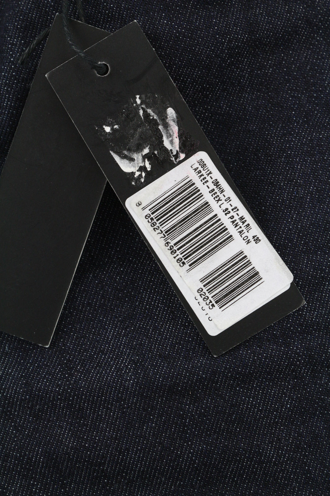 DIESEL Larkee-Beex 084HN vyriški džinsai W27/L32 Regular Tapered Stretch tamsiai mėlyni 