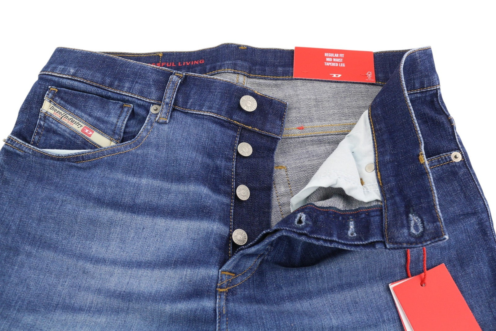 DIESEL 2005 D-Fining 09C72 vyriški džinsai W30/L32 Įprasti siaurėjantys vidutinio juosmens dydžiai RMK 225 € 