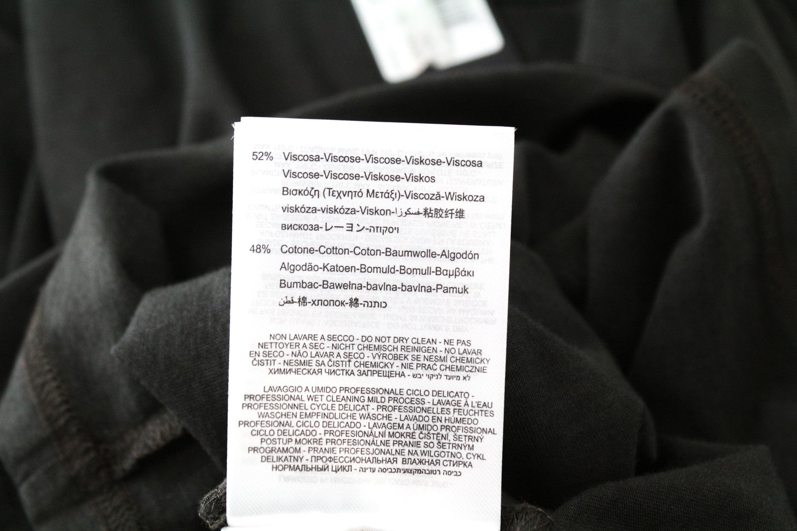 REPLAY vyriški marškinėliai pilkšvai rudi S dydžio medvilnės mišinio ilgomis rankovėmis su kišenėmis 