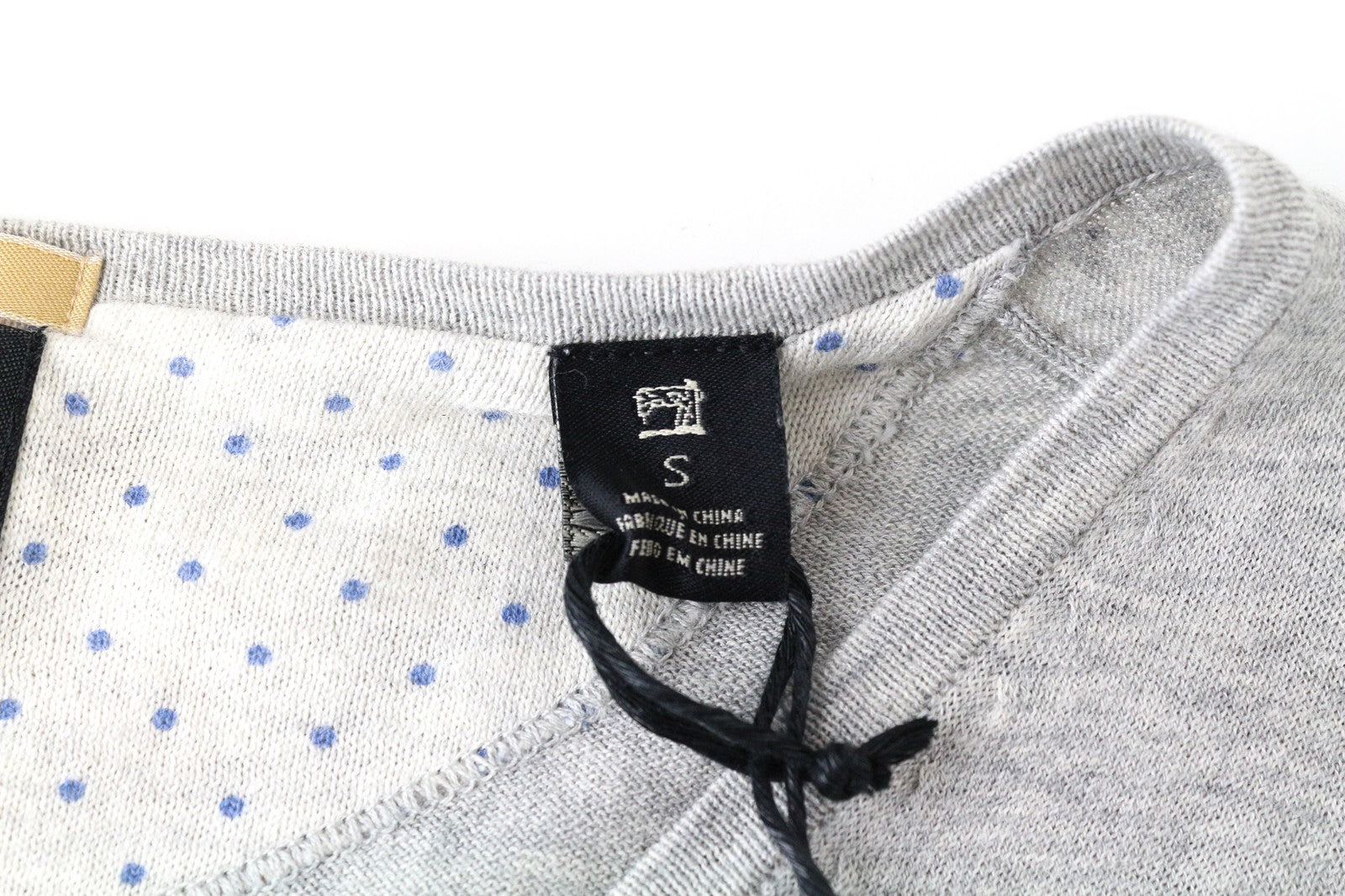 SCOTCH & SODA Ams Couture Grey V-Neck Sweatshirt S Cotton Long Sleeve Men's